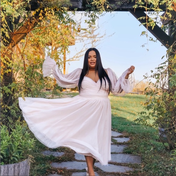 Eloquii Dresses & Skirts - Nabela Noor X Eloquii tule blush dress